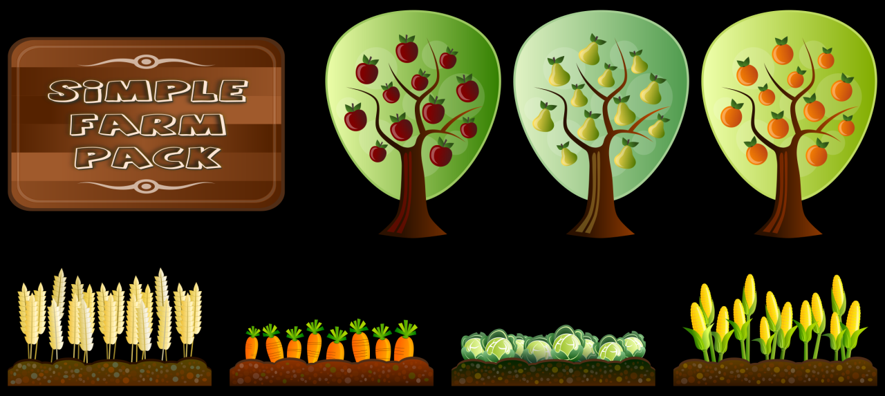 Clipart - Simple Farm Crops Simple Budget Tricks That Actually Work