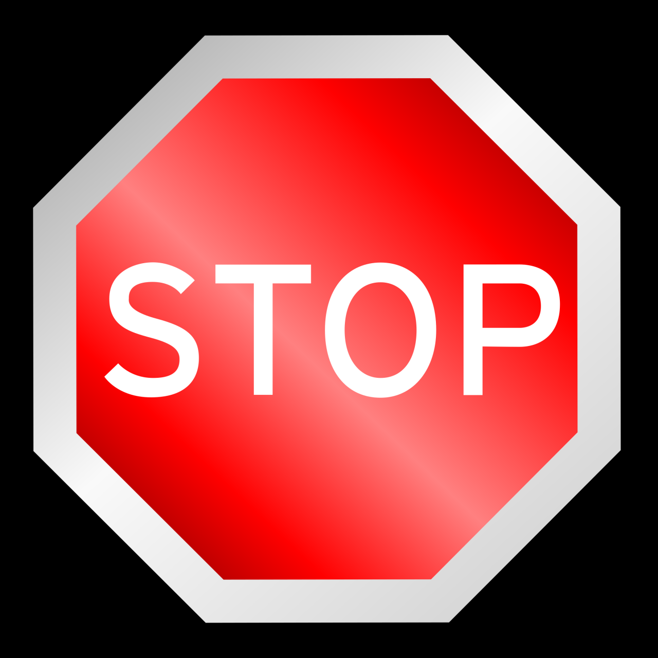 Clipart - Stop Sign Stop Wasting Money: Do This Instead